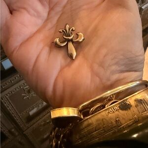 Vintage Victorian Gold-filled Fleur-de-Lis Pendant